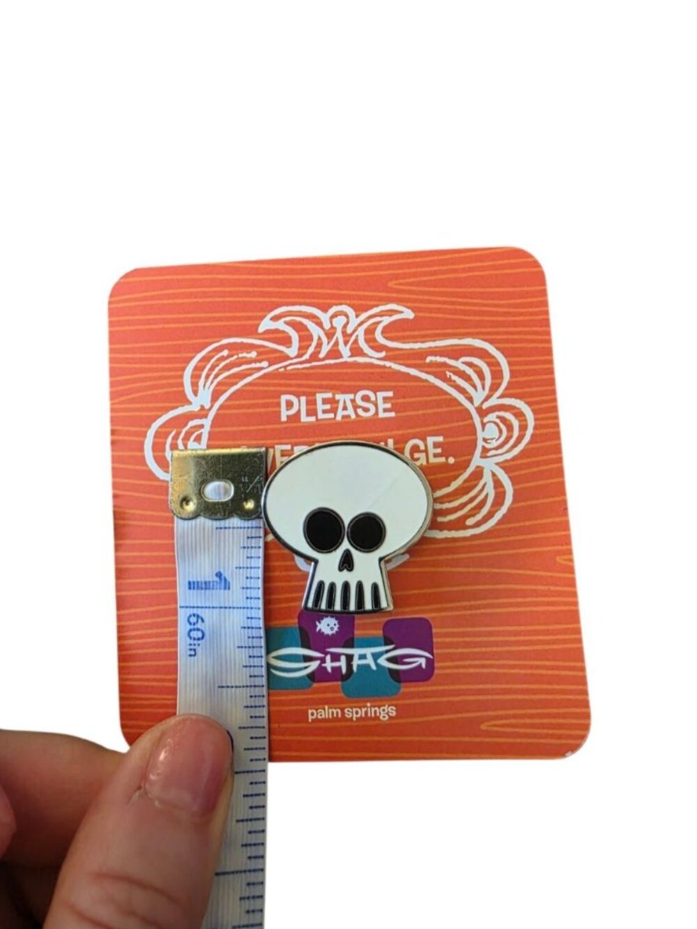 SHAG Josh Agle Skull Cloisonne Enamel Pin Palm Springs Artist 2014 NIP Rare - Picture 7 of 14